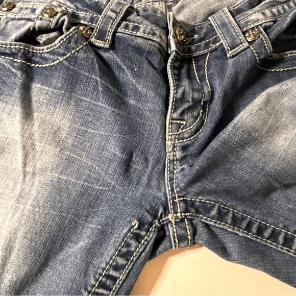 MISS ME VINTAGE 28x31 SUNNY BOOT CUT GIRLS WOMEN'S DENIM FADED DISTRESSED JEANS - Picture 11 of 12